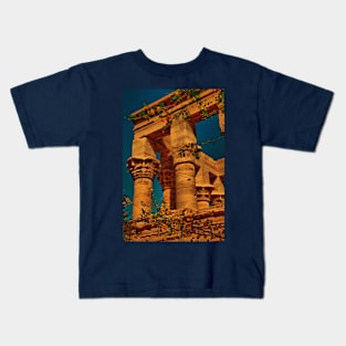 Egypt. Temple of Philae. Detail. Kids T-Shirt